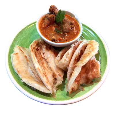Chicken Curry With Paratha/Roti Canai