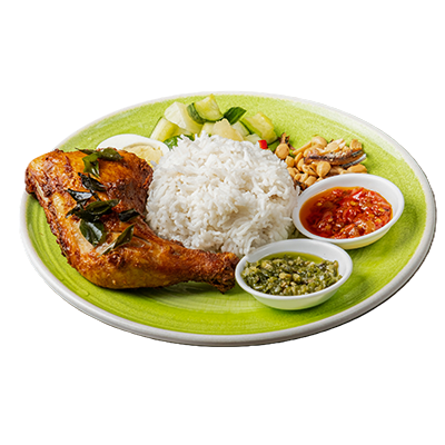 Nasi Lemak (Fried Chickens)