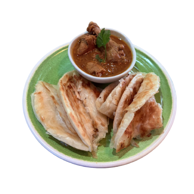 Chicken Curry With Paratha/Roti Canai